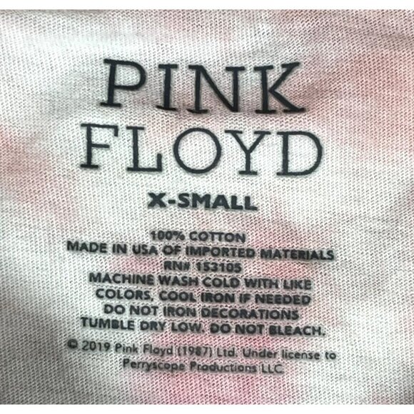 Pink Floyd Womens Cut Off T-Shirt Size XS - Picture 3 of 3